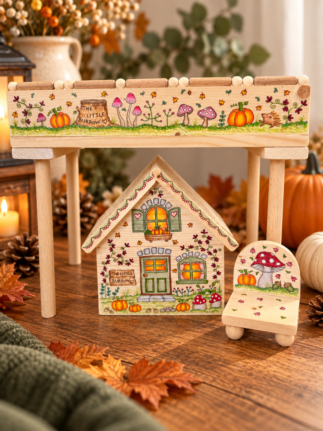 The Autumn Burrow Chair | Handmade by Honey Three Paws