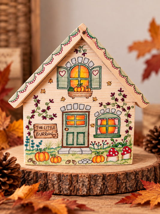 The Autumn Burrow House | Handmade by Honey Three Paws