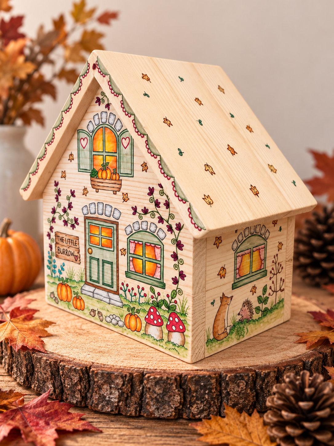 The Autumn Burrow House | Handmade by Honey Three Paws