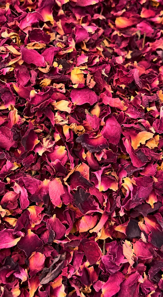 Organic Red Rose Petals Botanical Forage 50g