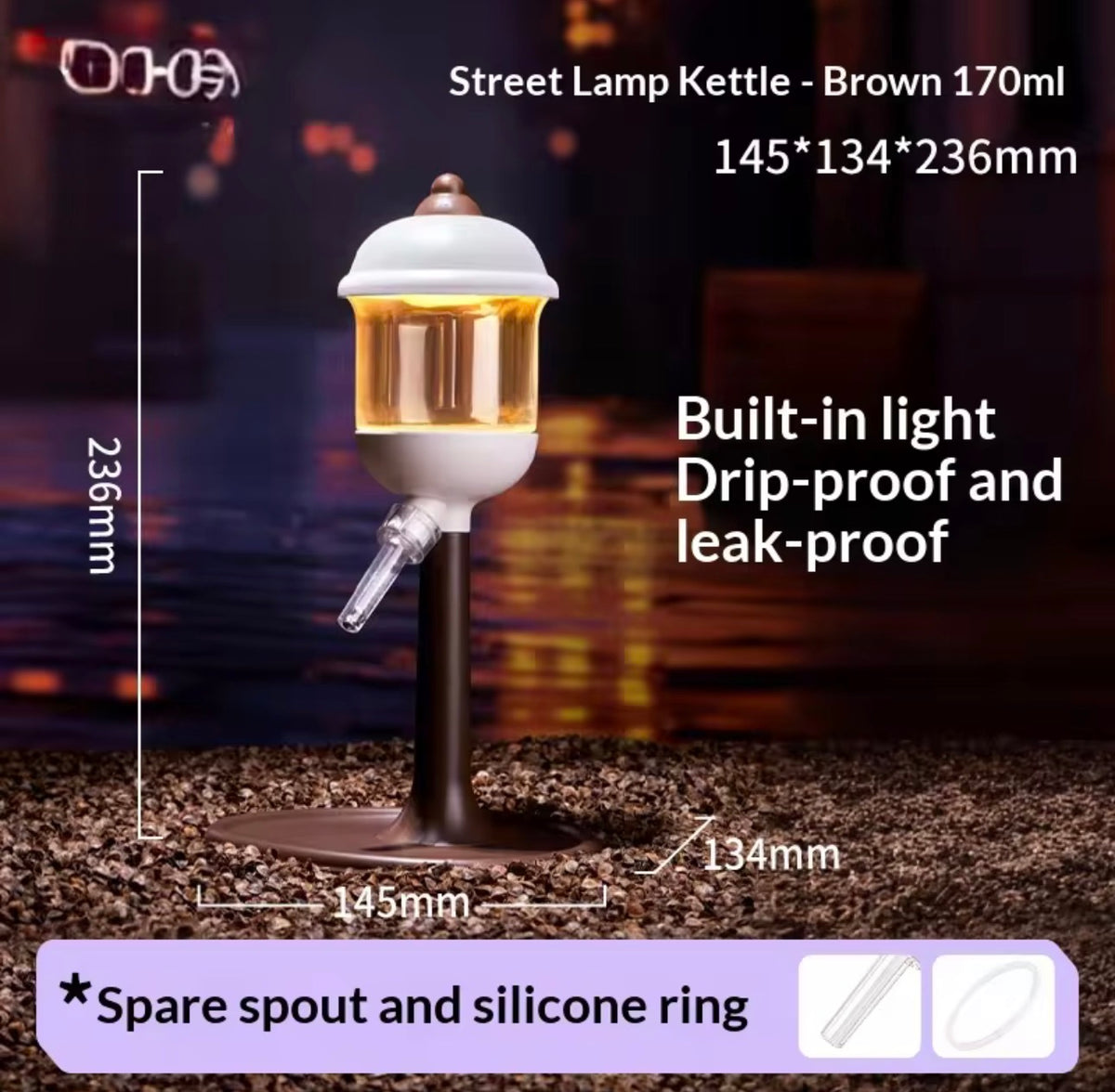 The Enchanted LED Street Lamp Water Bottle