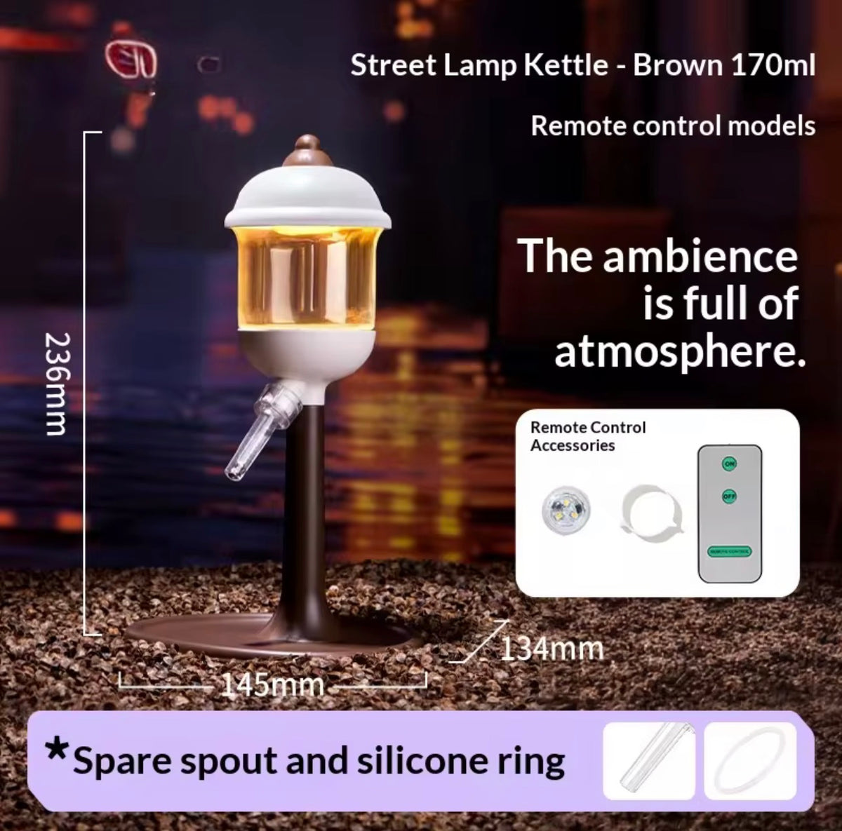 The Enchanted LED Street Lamp Water Bottle
