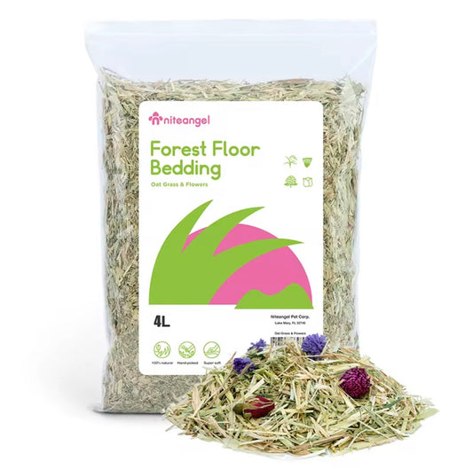 Niteangel Forest Floor Bedding Oat Grass & Flowers 400g