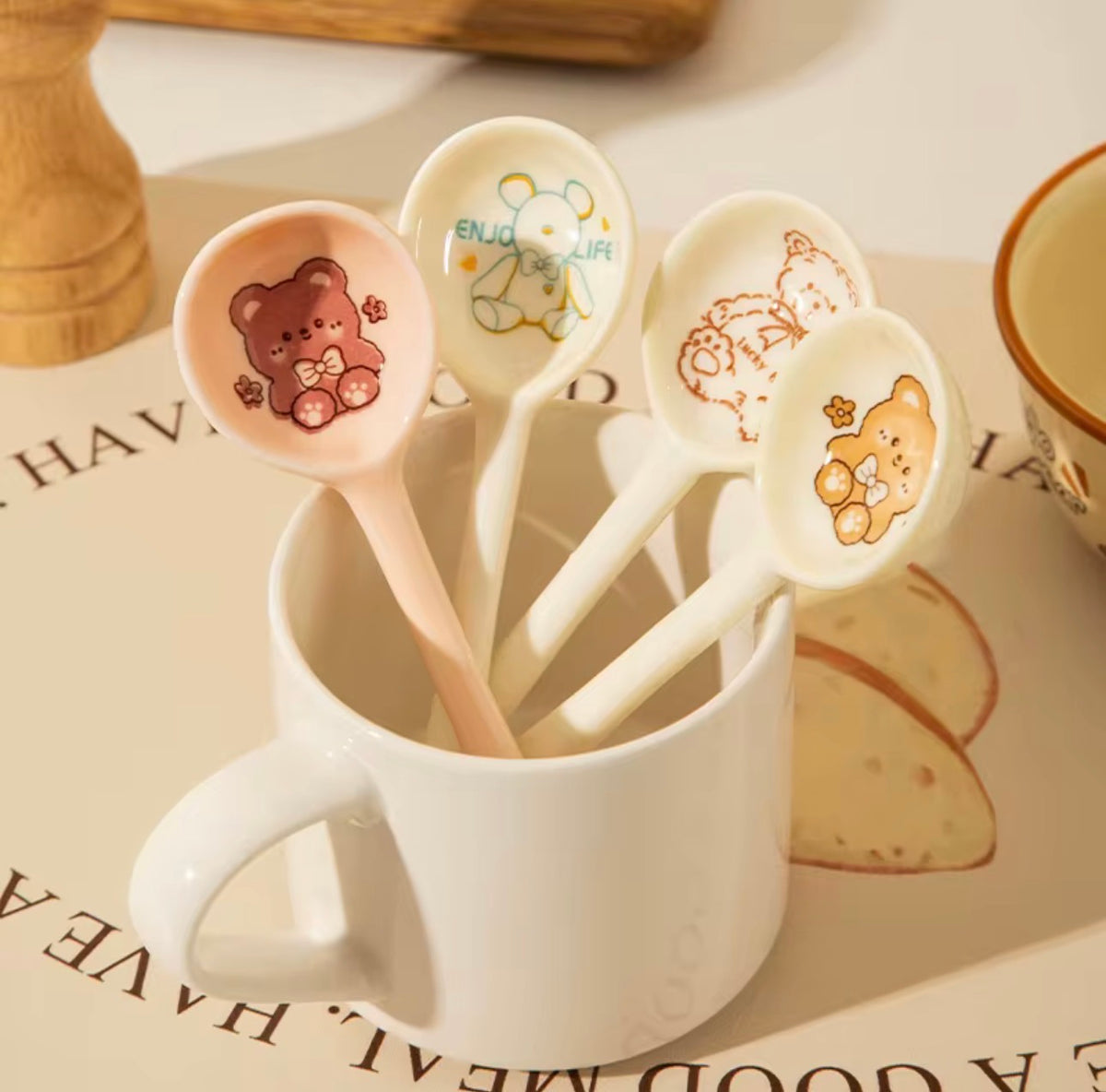 Little Pink Bear Spoon