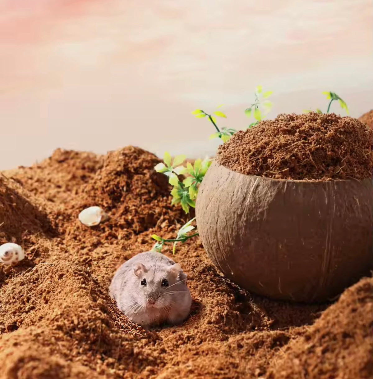 BUCATSTATE Coconut Shell Soil Bedding 350g