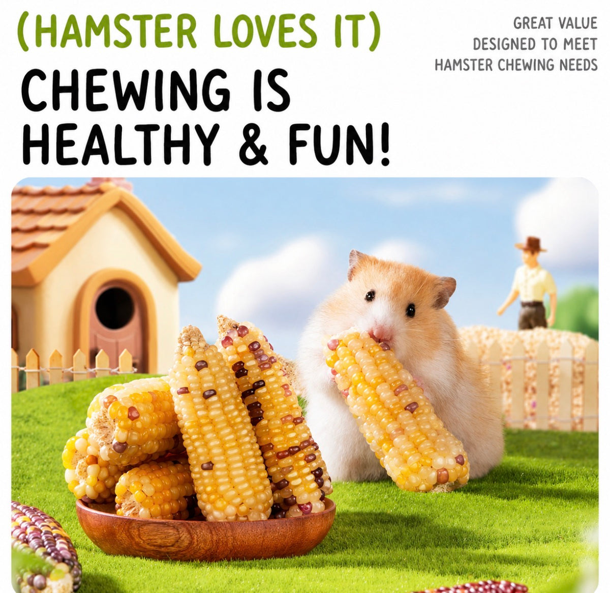 Bucatstate Natural Corn Chew Sticks